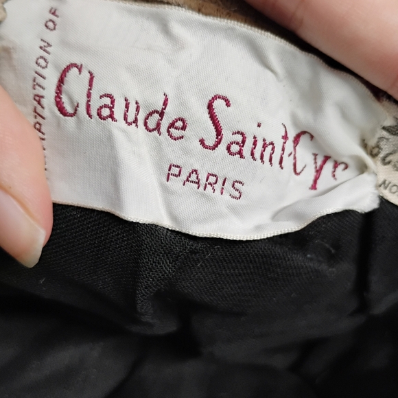 Vintage 1950s 1940s Stern Bros Claude Saint Cyr Interpretation Yarn Hat - Picture 6 of 7